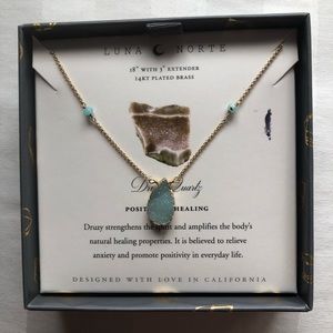 Luna Norte Druzy Quartz Necklace